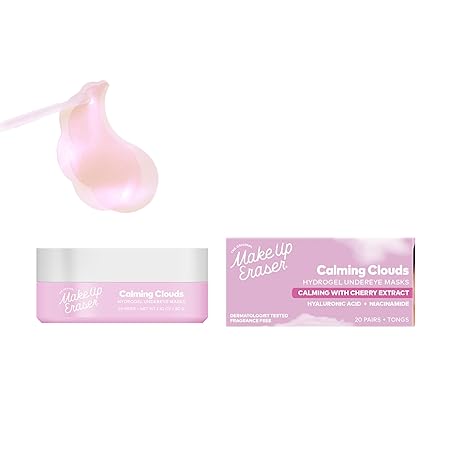 MakeUp Eraser - Hydrogel Seaweed-Based Undereye Masks - Calming Cherry