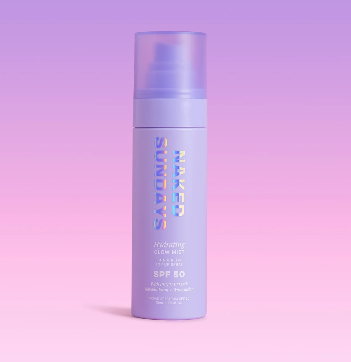 Naked Sundays - Hydrating Glow Mist Setting Spray SPF50 with Pentavitin