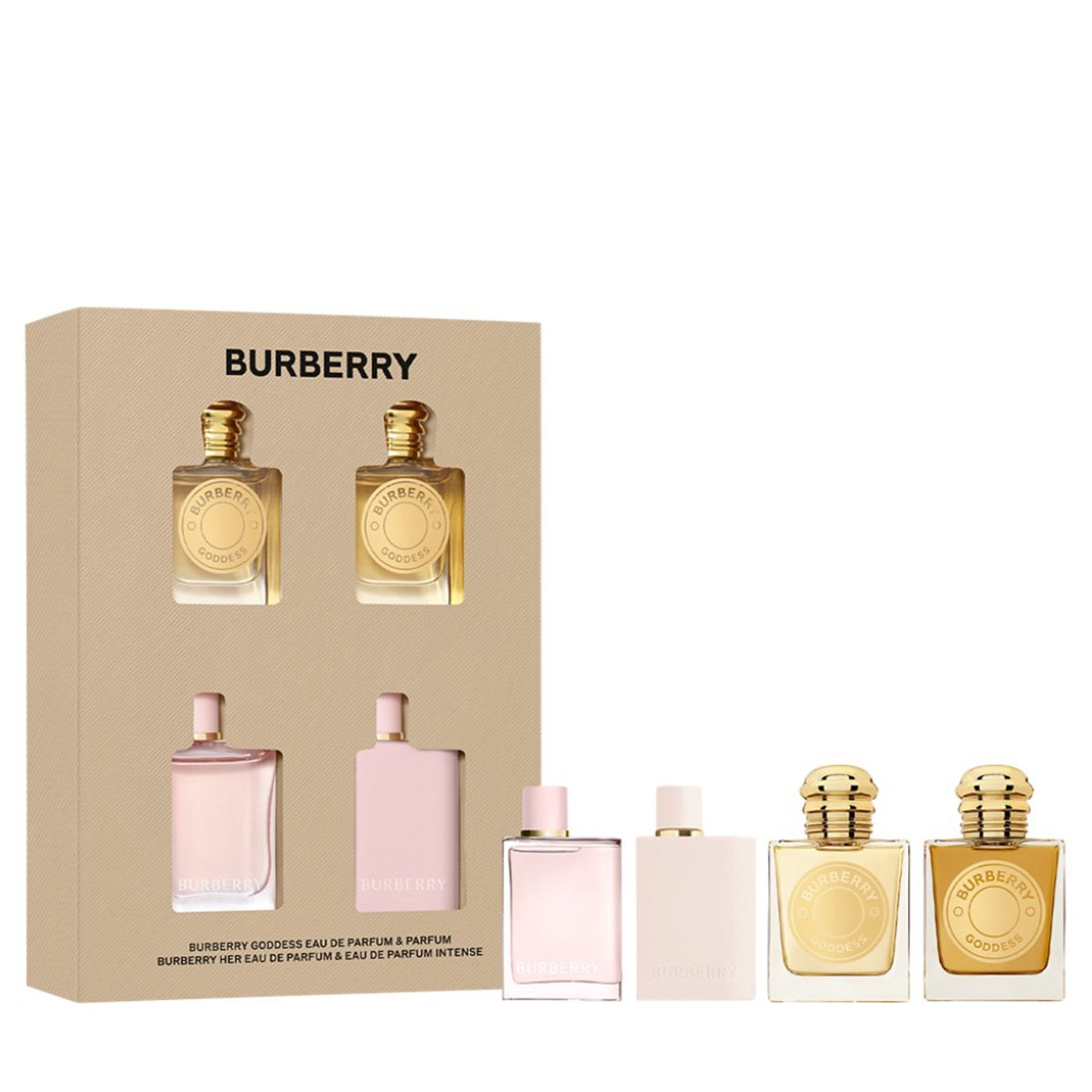 Burberry - Holiday 2025 - Set de regalo Burberry Mini Coffret de 4 piezas