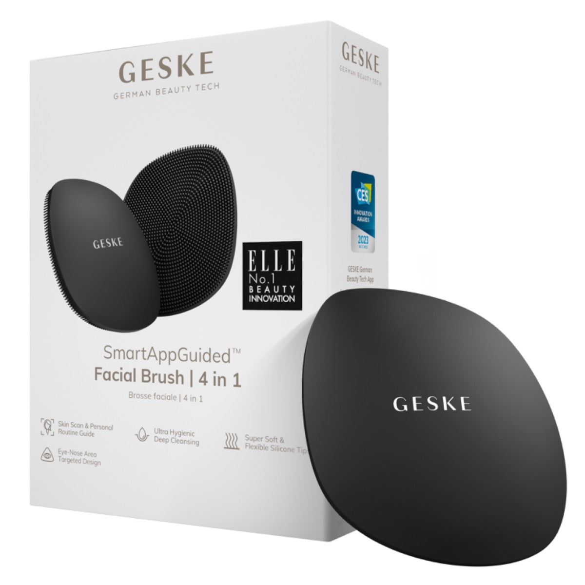 Geske - Facial Brush | 4 in 1 - Black