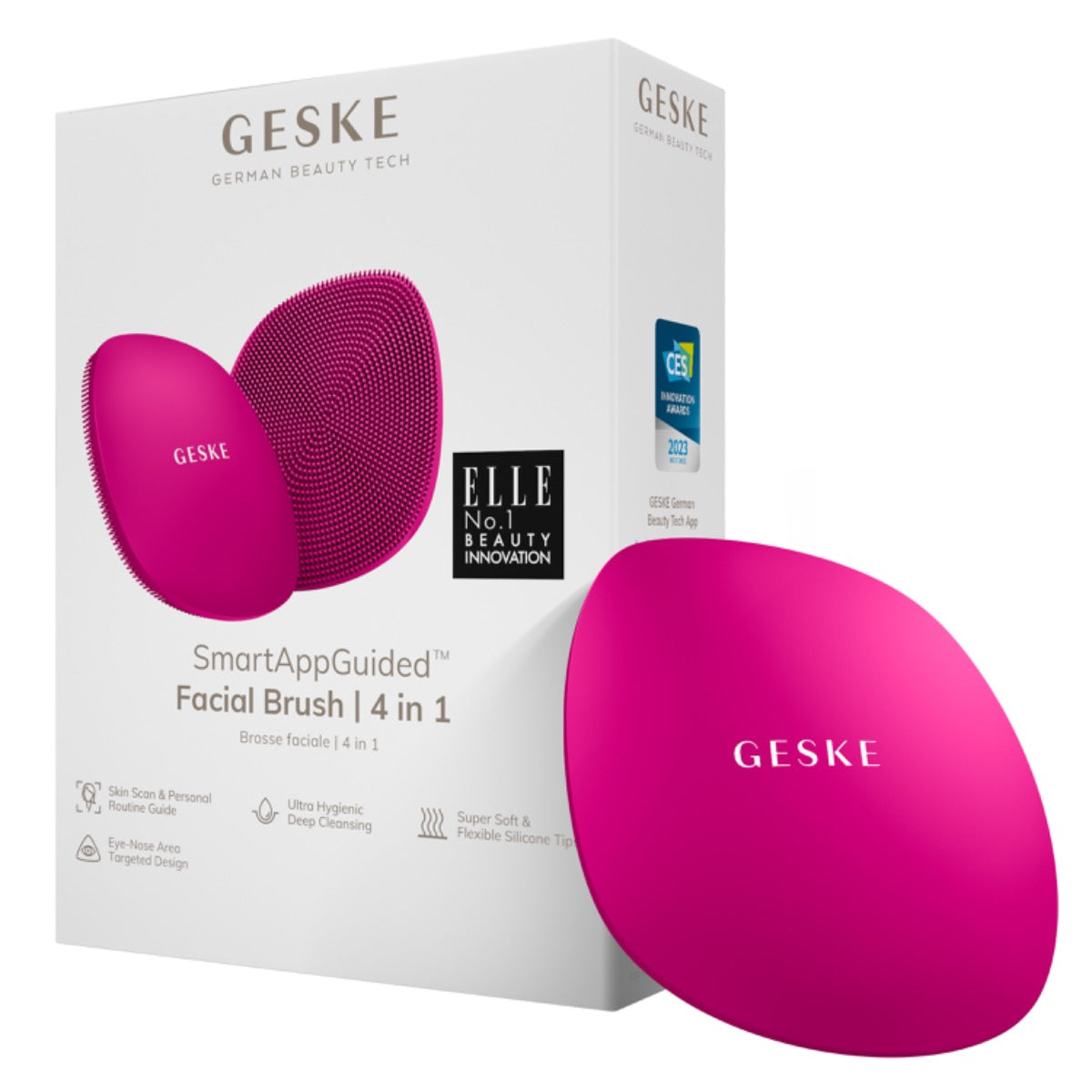 Geske - Facial Brush | 4 in 1 - Magenta