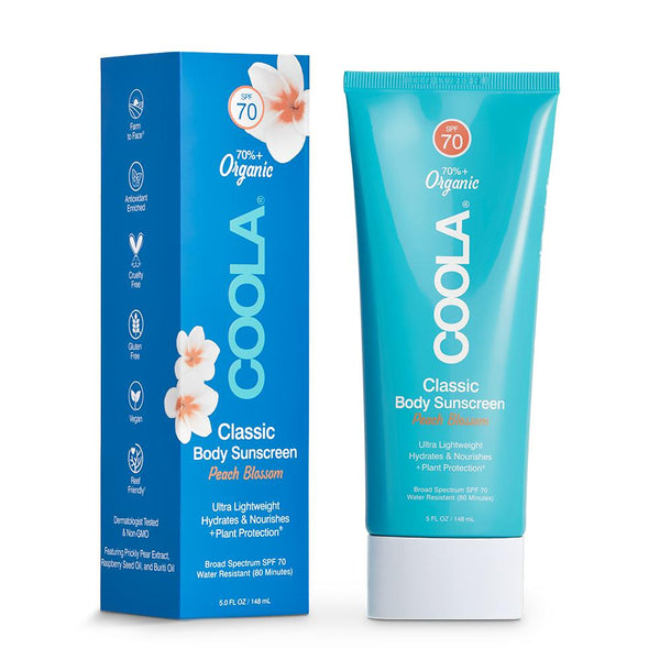 Coola - Classic Body Organic Sunscreen Lotion SPF 70: Peach Blossom 5 fl oz/ 148 ml