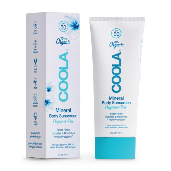 Coola - Mineral Body Organic Sunscreen Lotion SPF 50: Fragrance Free 5 fl oz/ 148 ml