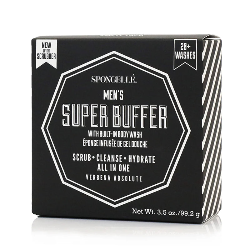 Spongelle - Men's Super Buffer | Black Scrubber