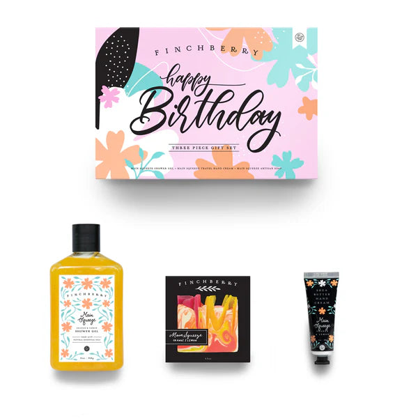 Finchberry - Happy Birthday Gift Set - 3 Piece Set