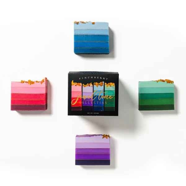 Finchberry - 4 Bar Gift Box - Jewel Tone Collection