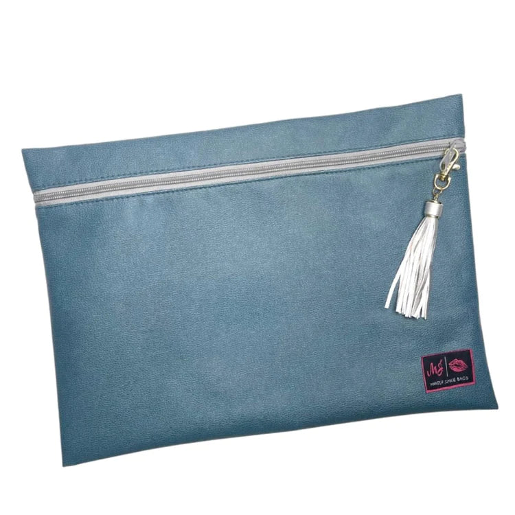 Makeup Junkie Bags - Jumbo Top Zipper- Seafoam Teal