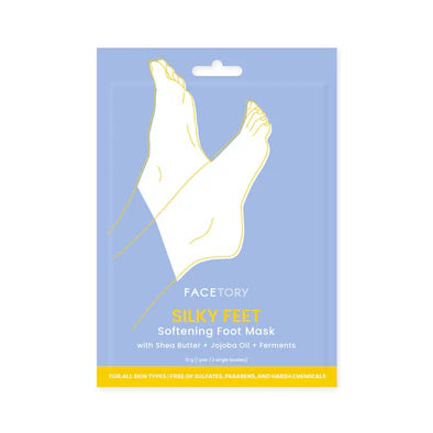 FaceTory - Silky Feet Softening Foot Mask- Shea Butter and Jojoba Oil - Single