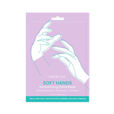 FaceTory - Soft Hands Moisturizing Hand Mask- Shea Butter and Almond Seed Oil - Single