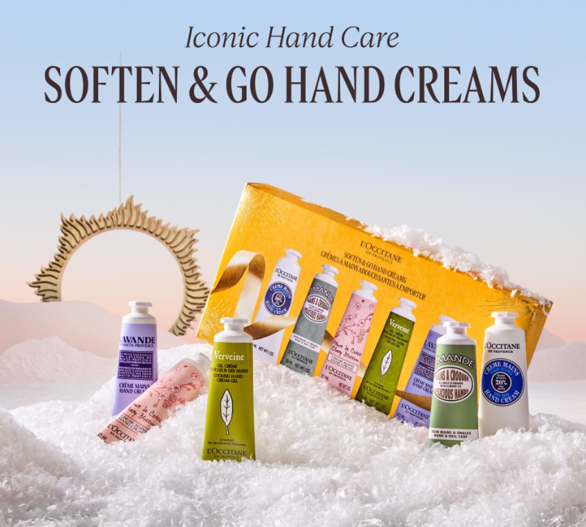 L'OCCITANE - Holiday 2025 - Soften & Go Hand Creams