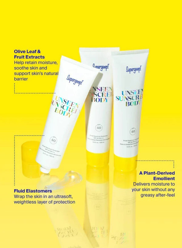 Supergoop - Unseen Sunscreen Body SPF 40 3.4 fl oz