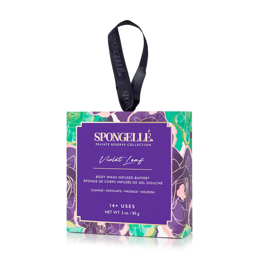 Spongelle - Violet Leaf | Boxed Flower