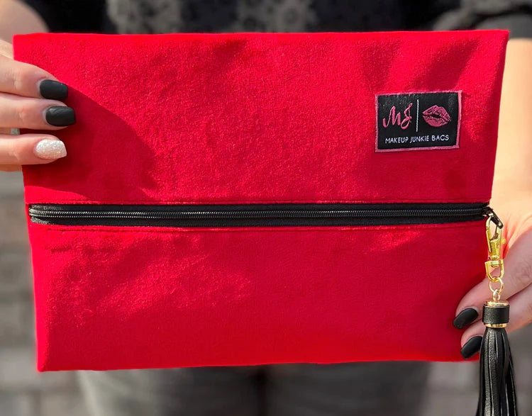 Makeup Junkie Bags - Crimson Velvet
