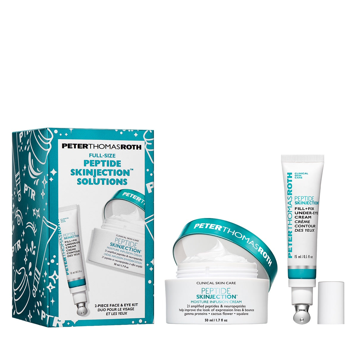 Peter Thomas Roth - Full-Size Peptide Skinjection Solutions Face & Eye Kit Duo