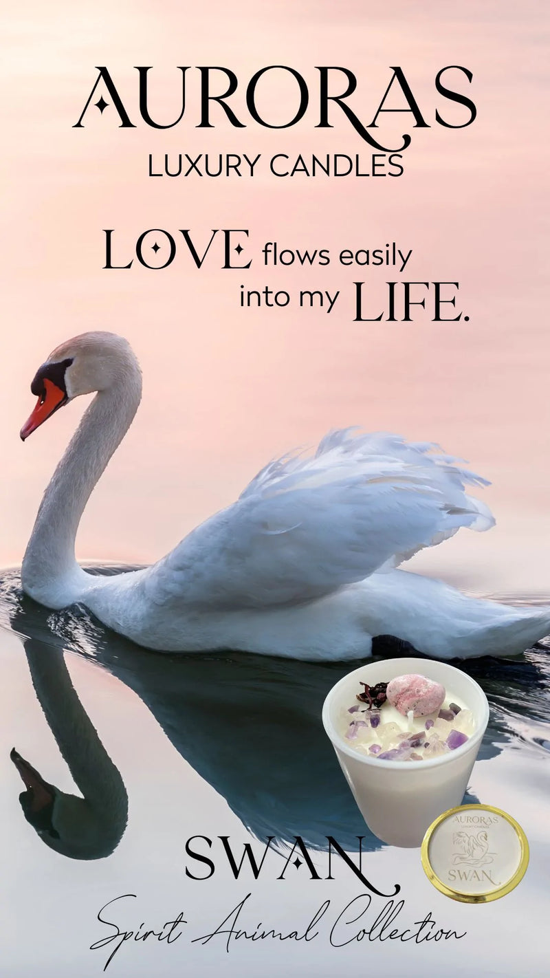 Auroras - Spirit Animal Collection Swan "Love" Luxury Candle