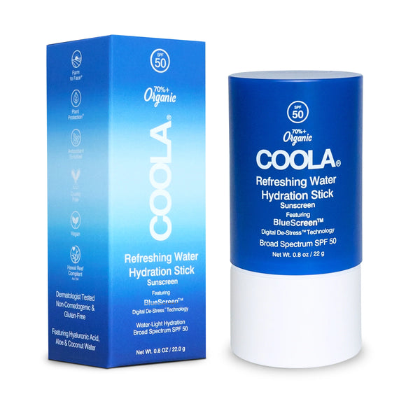 Coola - Refreshing Water Hydration Stick Organic Face Sunscreen SPF 50