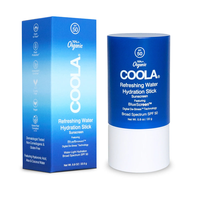 Coola - Refreshing Water Hydration Stick Organic Face Sunscreen SPF 50