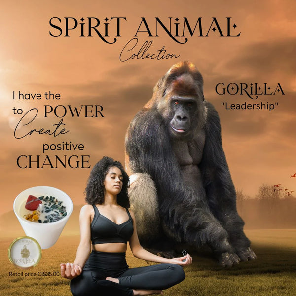 Auroras - Spirit Animal Collection Gorilla "Leadership" Luxury Candle