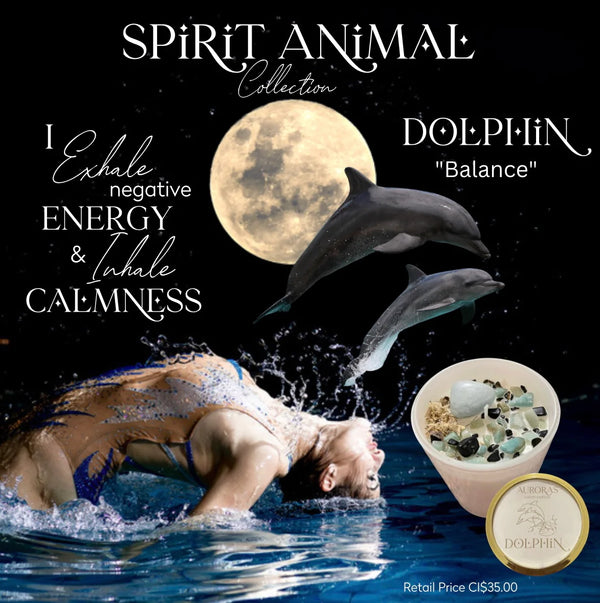 Auroras - Spirit Animal Collection Dolphin "Balance" Luxury Candle