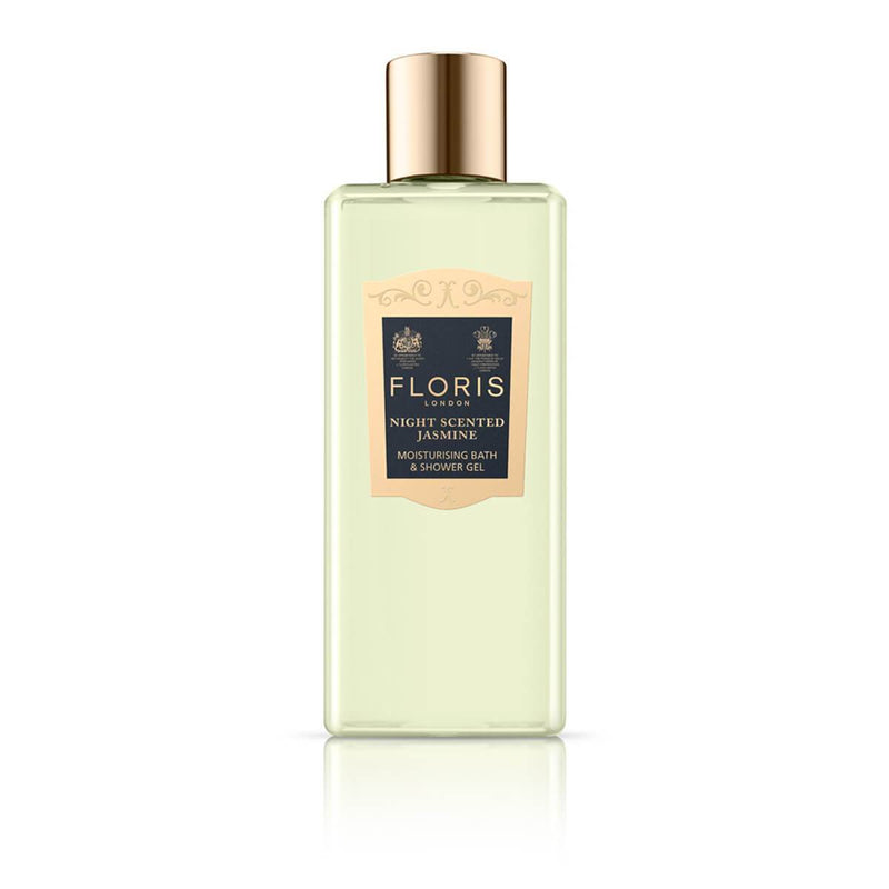 Floris Londres - Jazmín con perfumado nocturno Hidratante de hidromasaje y ducha Gel 8.5 FZ / 250 ml
