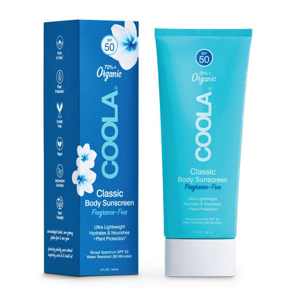 Coola - Classic Body Organic Sunsceen Lotion SPF 50: Fragrance Free 5 fl oz/ 148 ml