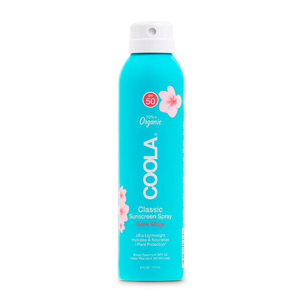 Coola - Classic Body Organic Sunscreen Spray SPF 50: Guava Mango 6 fl oz/ 177 ml