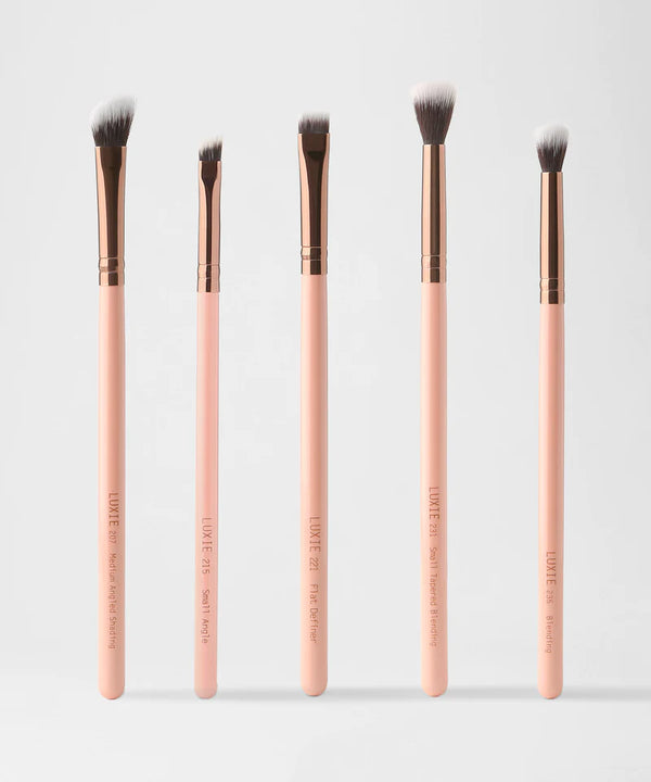 Luxie Beauty - LUXIE Eye Essential Brush Set - Rose Gold