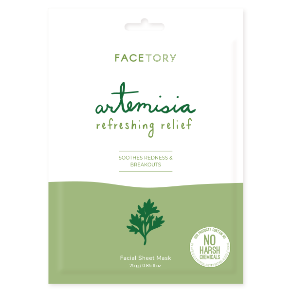 Facetory - Artemisia Refrescante Hoja de alivio Máscara
