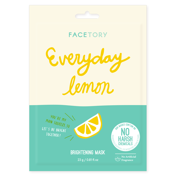 Facetory - Mascarilla de hojas de iluminación de limón diario