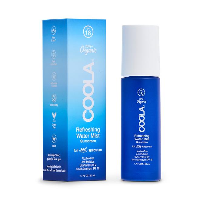 Coola - Full Spectrum 360 ° Refrescante Niebla de agua Orgánica Face Sunscreen SPF 18 1.7 FL OZ / 50 ml