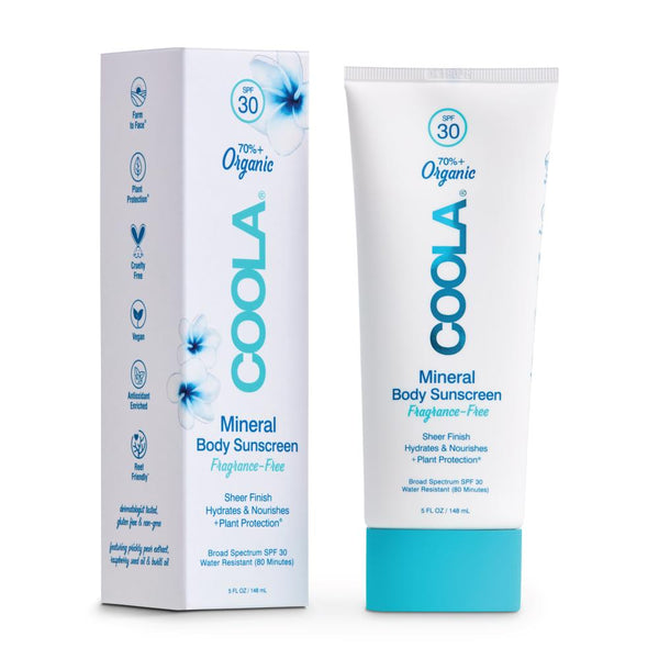 Coola - Mineral Body Organic Sunscreen Lotion SPF 30: Fragrance Free 5 fl oz/ 148 ml