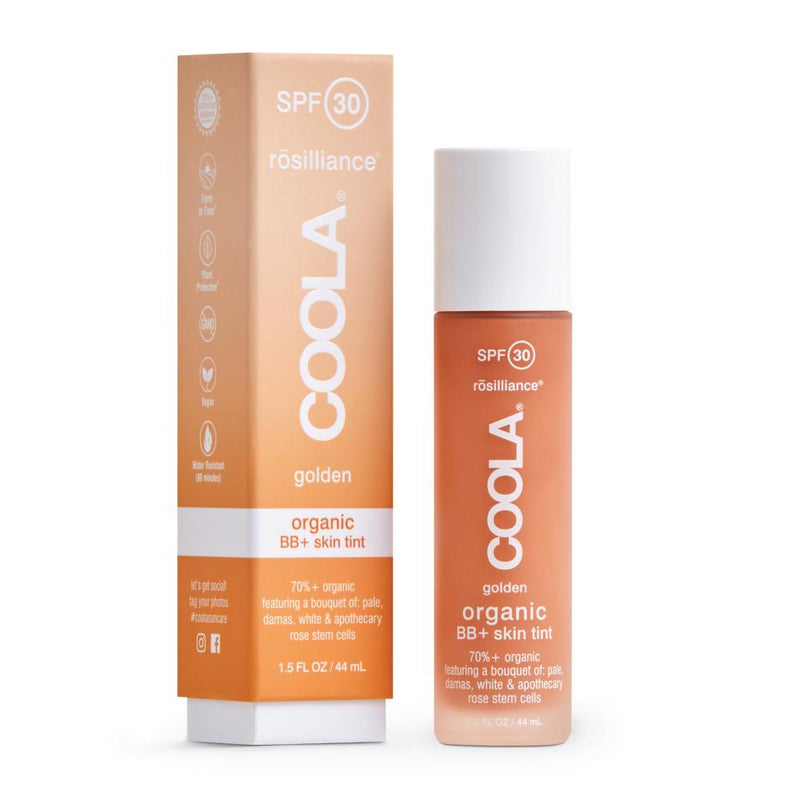 Coola - Roseliance Mineral BB + Crema Tintado Sol orgánico SPF 30: Golden 1.5 fl oz / 44 ml