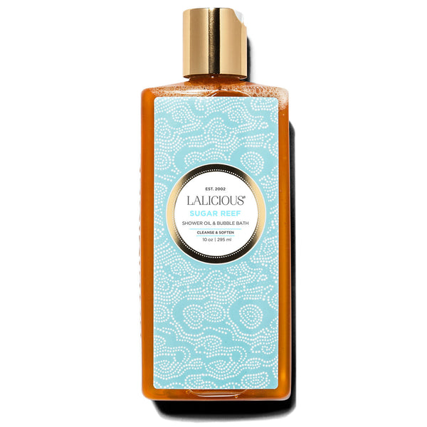 LALICIOUS - Sugar Reef Shower Oil & Bubble Bath 10 fl oz/ 295 ml